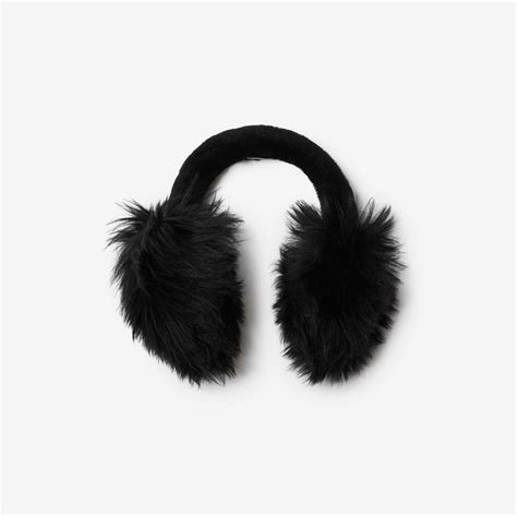 burberry men's earmuffs|Burberry shearling earmuff.